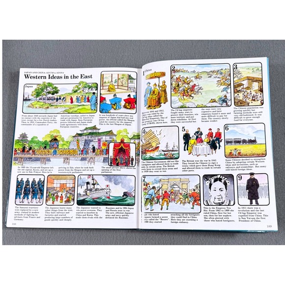 Usborne Book of World History Hardcover Illustrated Children Homeschool - Picture 12 of 12